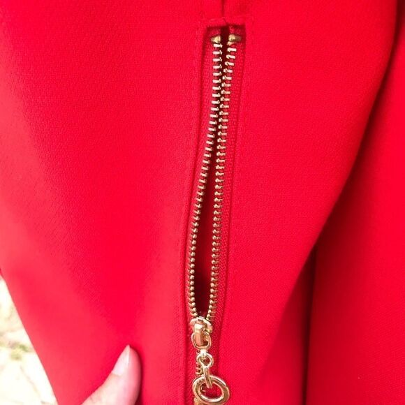 Ellen Tracy Red & Gold Jacket - Picture 3 of 12